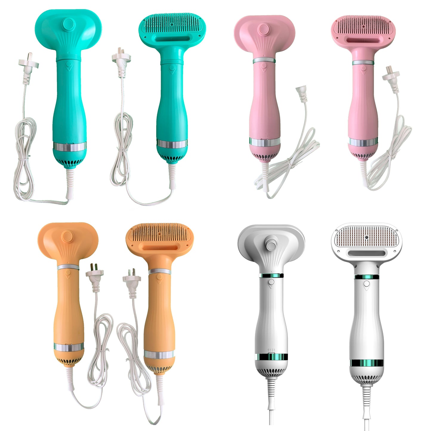 2-in-1 Pet Grooming Dryer and De-shedding Brush