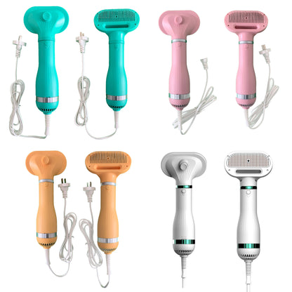 2-in-1 Pet Grooming Dryer and De-shedding Brush