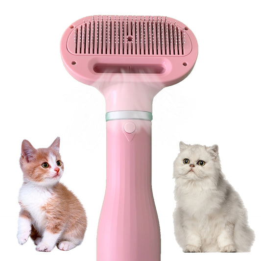 2-in-1 Pet Grooming Dryer and De-shedding Brush